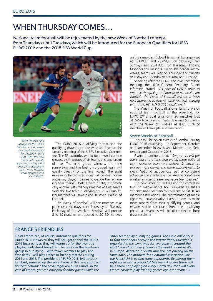 UEFA direct. Официальный журнал УЕФА № 135 (январь 2014) 1