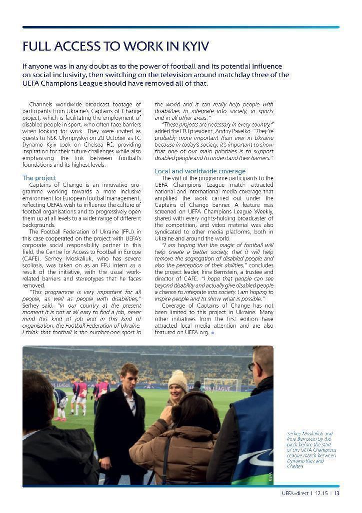 UEFA direct. Официальный журнал УЕФА № 154 (декабрь 2015) 3
