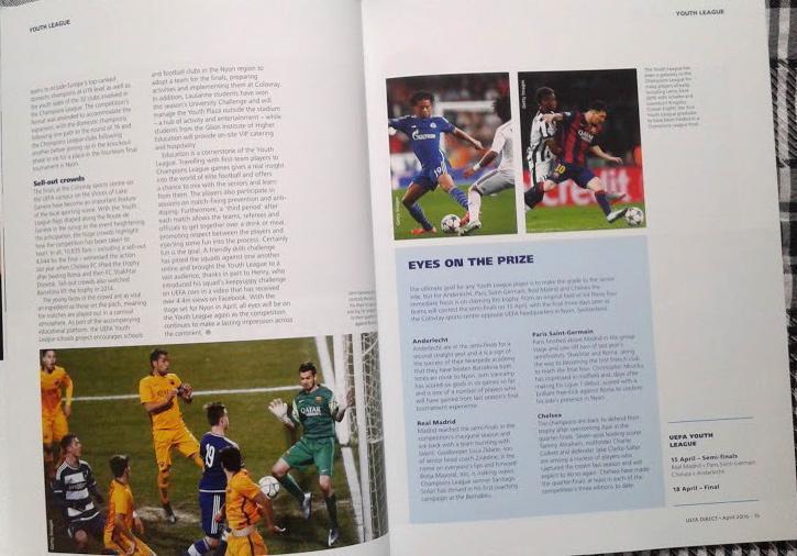 UEFA direct. Официальный журнал УЕФА № 156 (апрель 2016) 1