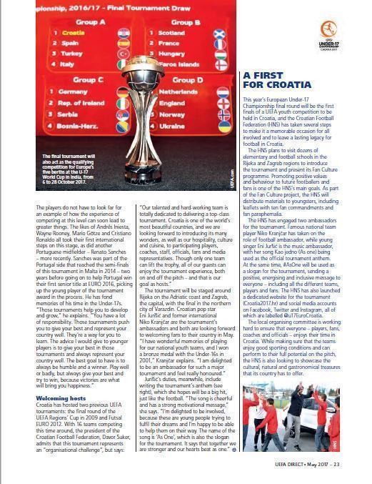 UEFA direct. Официальный журнал УЕФА № 167 (май 2017) 3