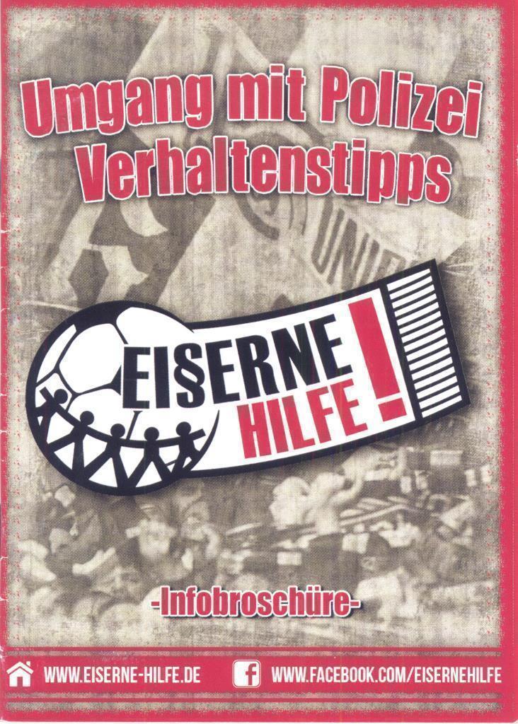 Eiserne Hilfe (Пособие для фанов Унион Берлин на случай встречи с полицией)