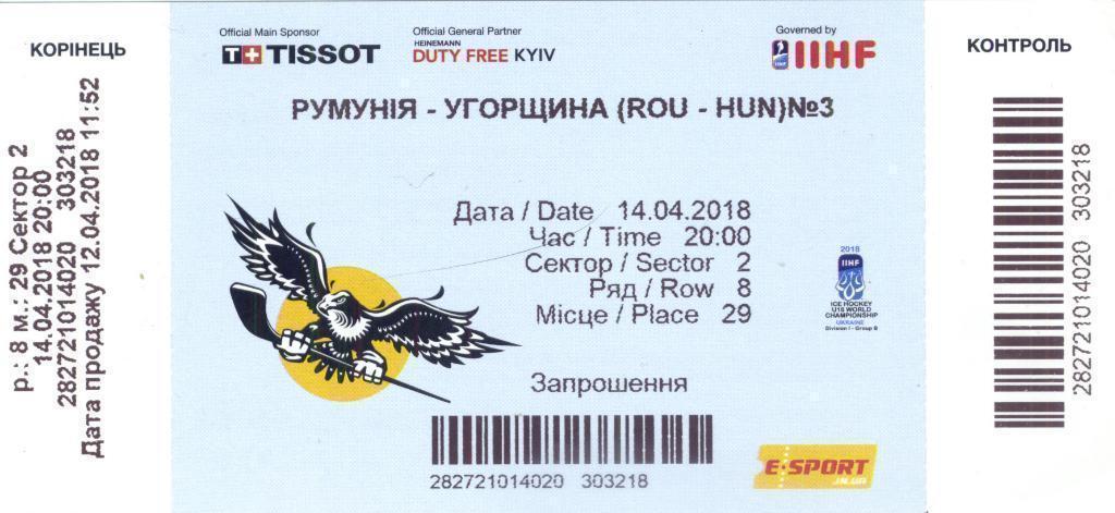 Румыния - Венгрия 2018. Чемпионат мира по хоккею среди юниоров 2018