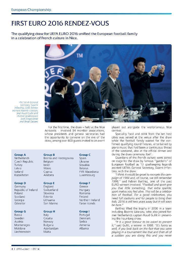 UEFA direct. Официальный журнал УЕФА №136 (март 2014) 1