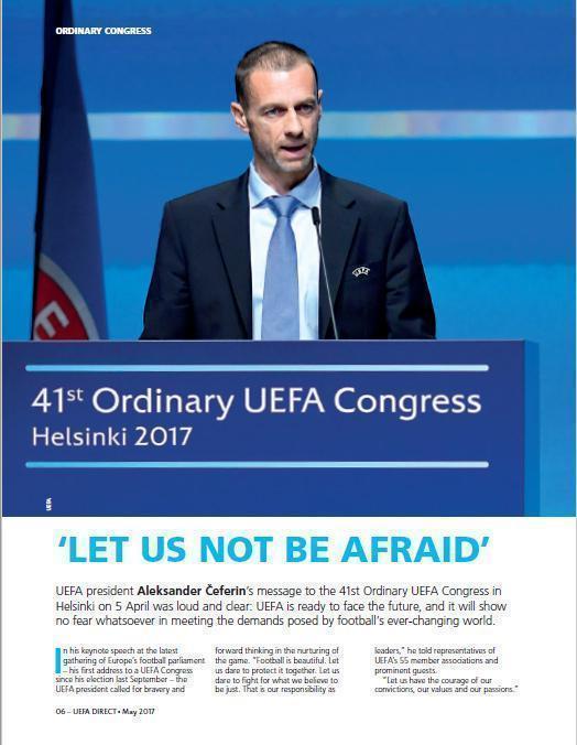 UEFA direct. Официальный журнал УЕФА № 167 (май 2017) 1