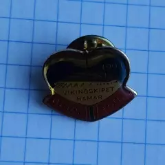 Значок. Hamar Olympiahall Vikingskipet/Ледовый дворец в Хамаре Норвегия