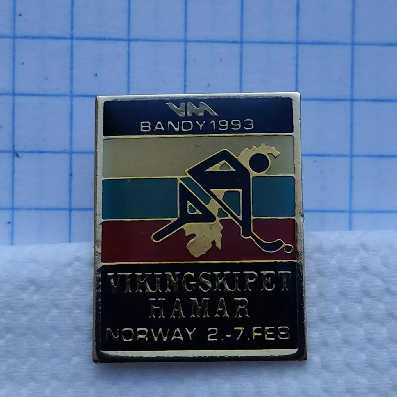 Значок. Hamar/Хамар Норвегия Чемпионат Мира 2-7 февраля 1993