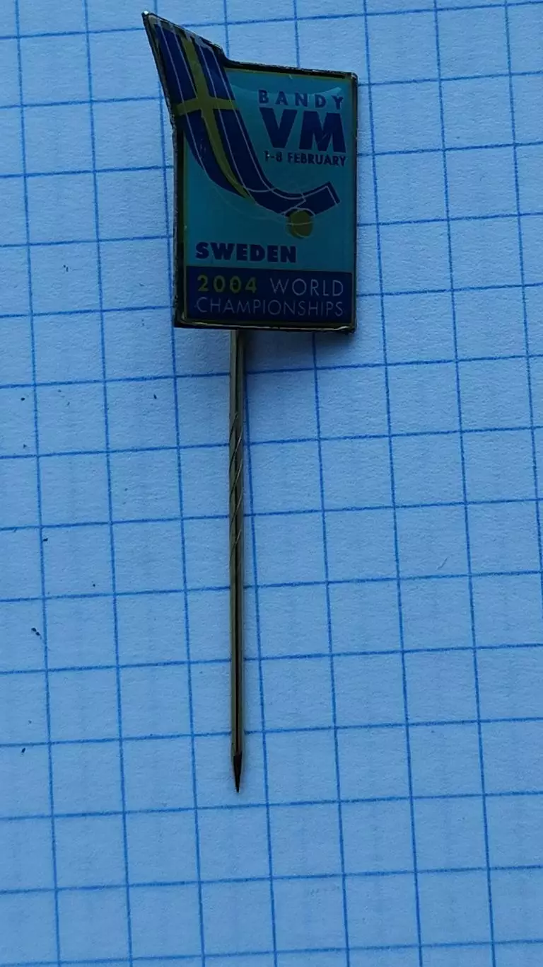 Значок. Хоккей с мячом Швеция Чемпионат Мира 2004
