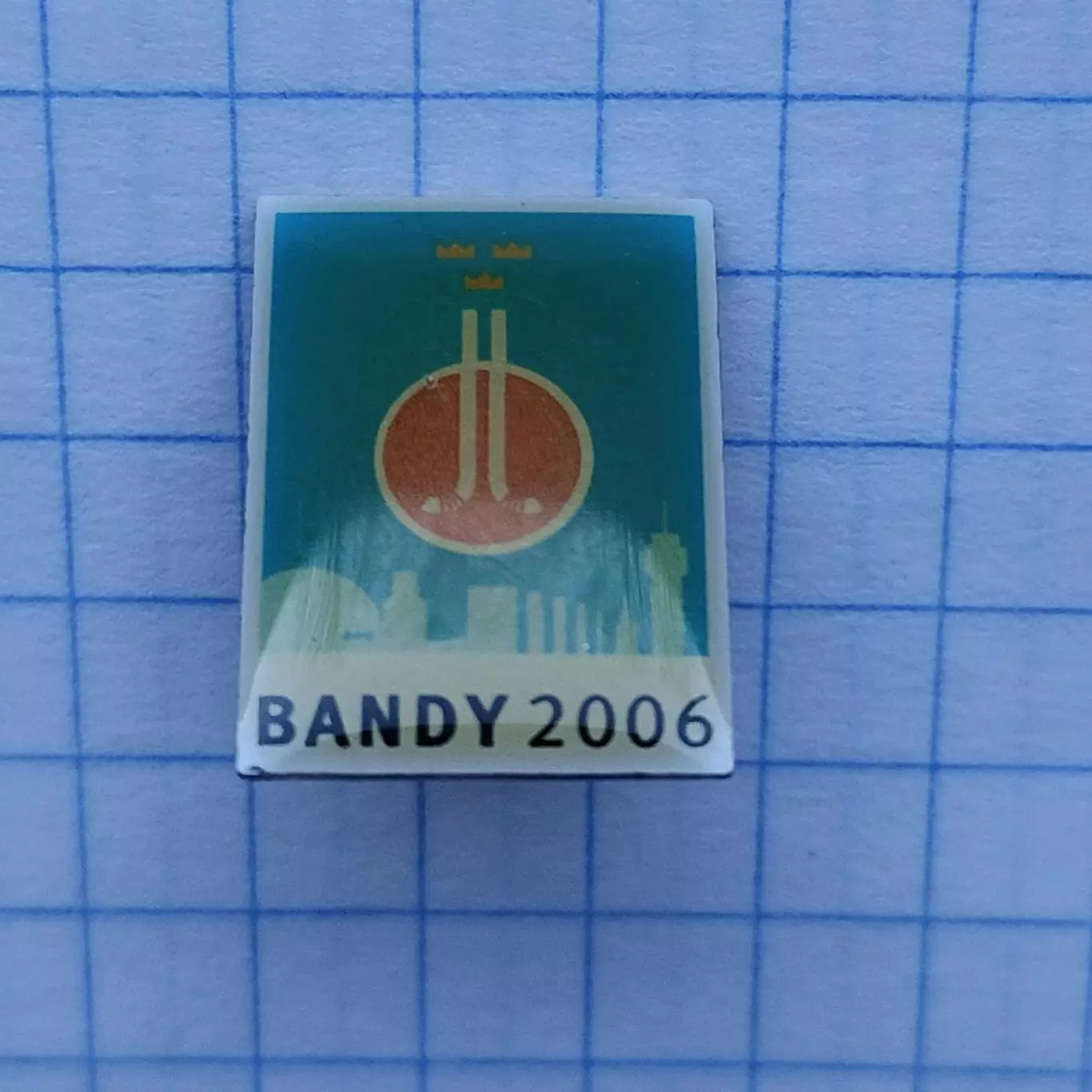 Значок. Хоккей с мячом Швеция Чемпионат Мира 2006