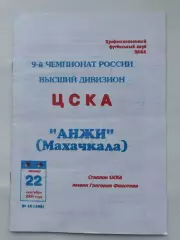 ЦСКА Москва - Анжи Махачкала 2000