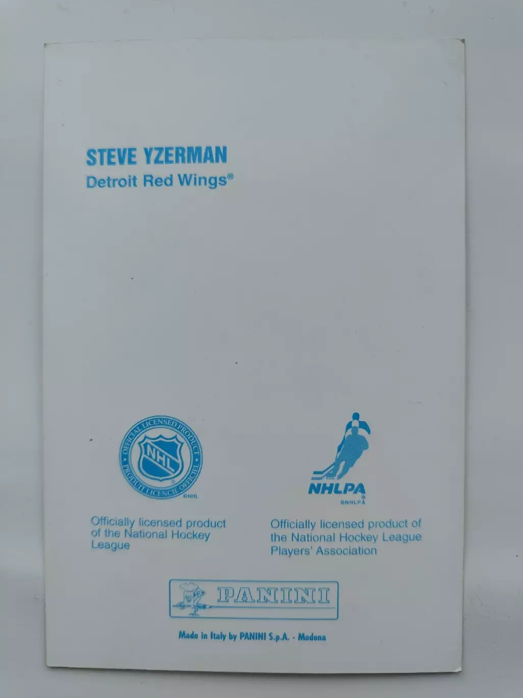Steve Yzerman/Стив Айзерман Detroit Red Wings 1998-99 Panini Photocards 1