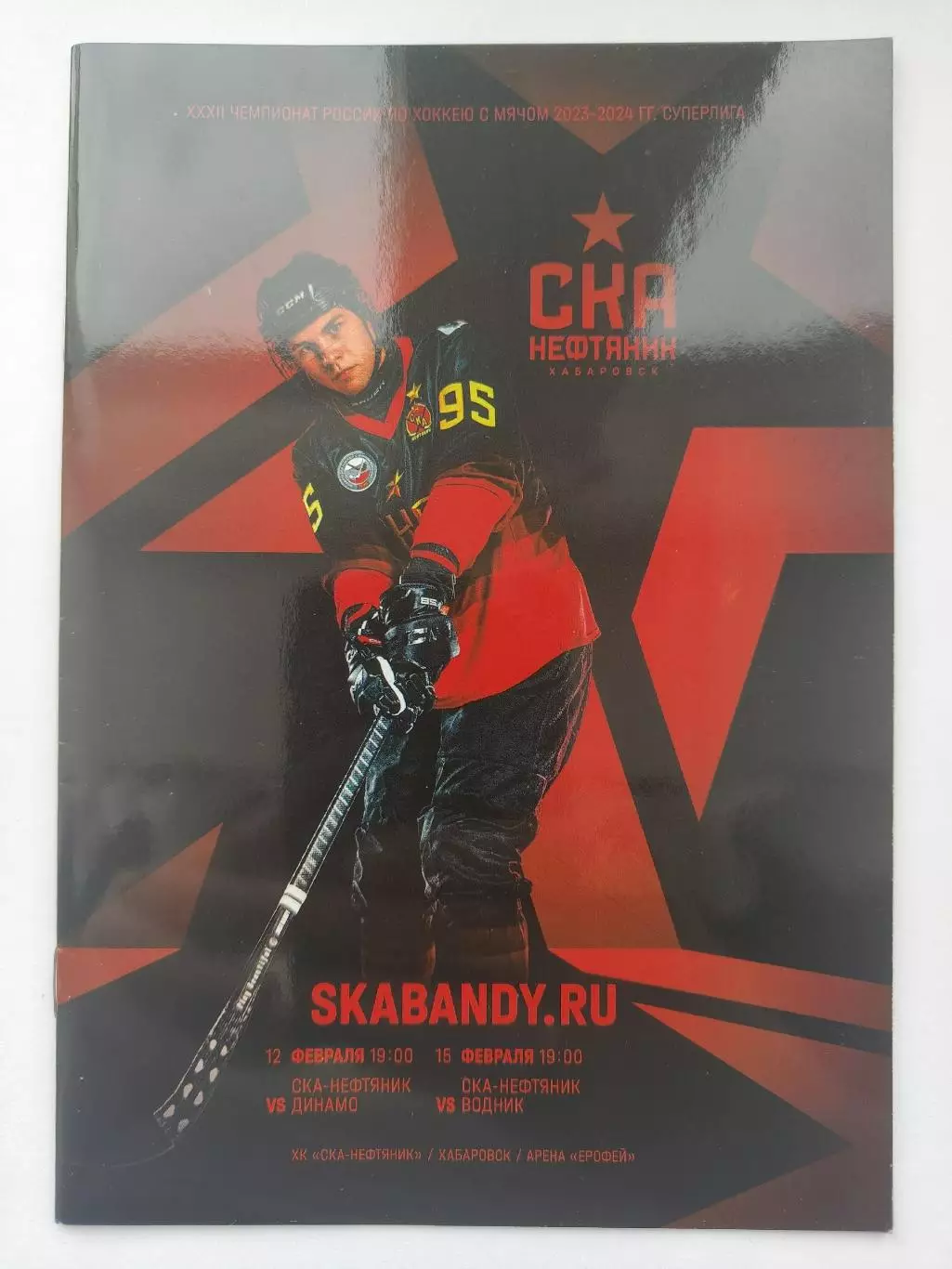 СКА-Нефтяник Хабаровск - Динамо Москва Водник Архангельск 12/15 февраля 2024