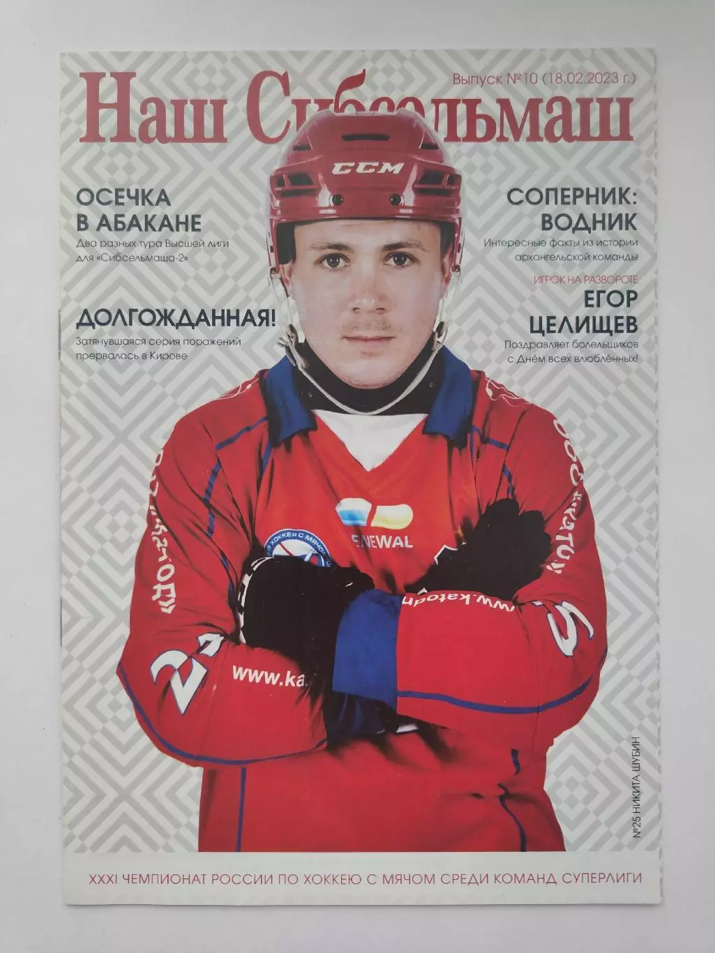 Хоккей с мячом. Сибсельмаш Новосибирск - Водник Архангельск 18 февраля 2023