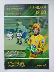 Хоккей с мячом. Водник Архангельск - Динамо Москва 15 января 2023