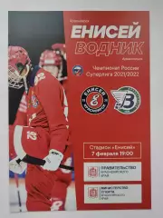 Хоккей с мячом. Енисей Красноярск - Водник Архангельск 7 февраля 2022