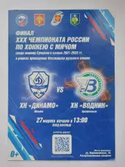 ФИНАЛ Хоккей с мячом Сыктывкар. Динамо Москва - Водник Архангельск 27 марта 2022
