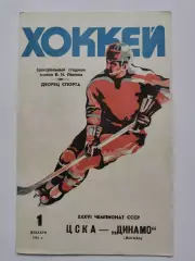 ЦСКА Москва - Динамо Москва 1 декабря 1981