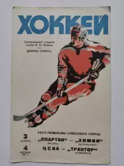 Спартак Москва - Химик Воскресенск + ЦСКА - Трактор Челябинск 3/4 октября 1981