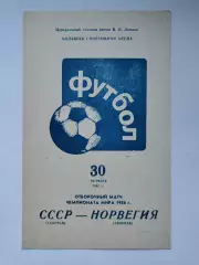 Москва. СССР - Норвегия 1985 отбор. ЧМ