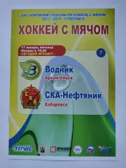 Хоккей с мячом. Водник Архангельск - СКА-Нефтяник Хабаровск 17 января 2014