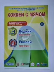 Хоккей с мячом. Водник Архангельск - Енисей Красноярск 20 января 2014
