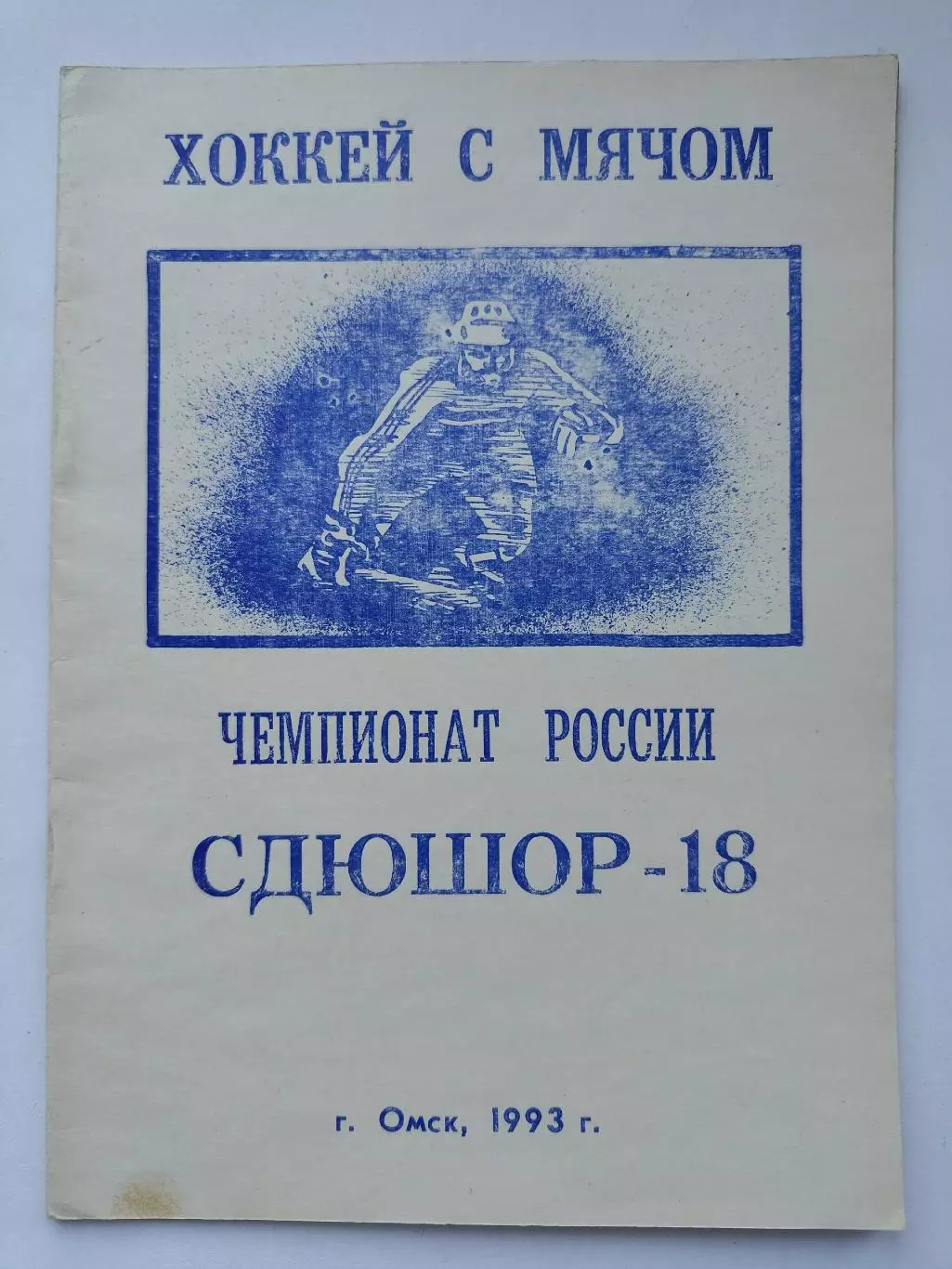 Хоккей с мячом. Омск 1993 (22 страницы)