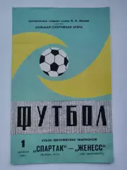 Спартак Москва - Женесс Люксембург 1980 Кубок Чемпионов