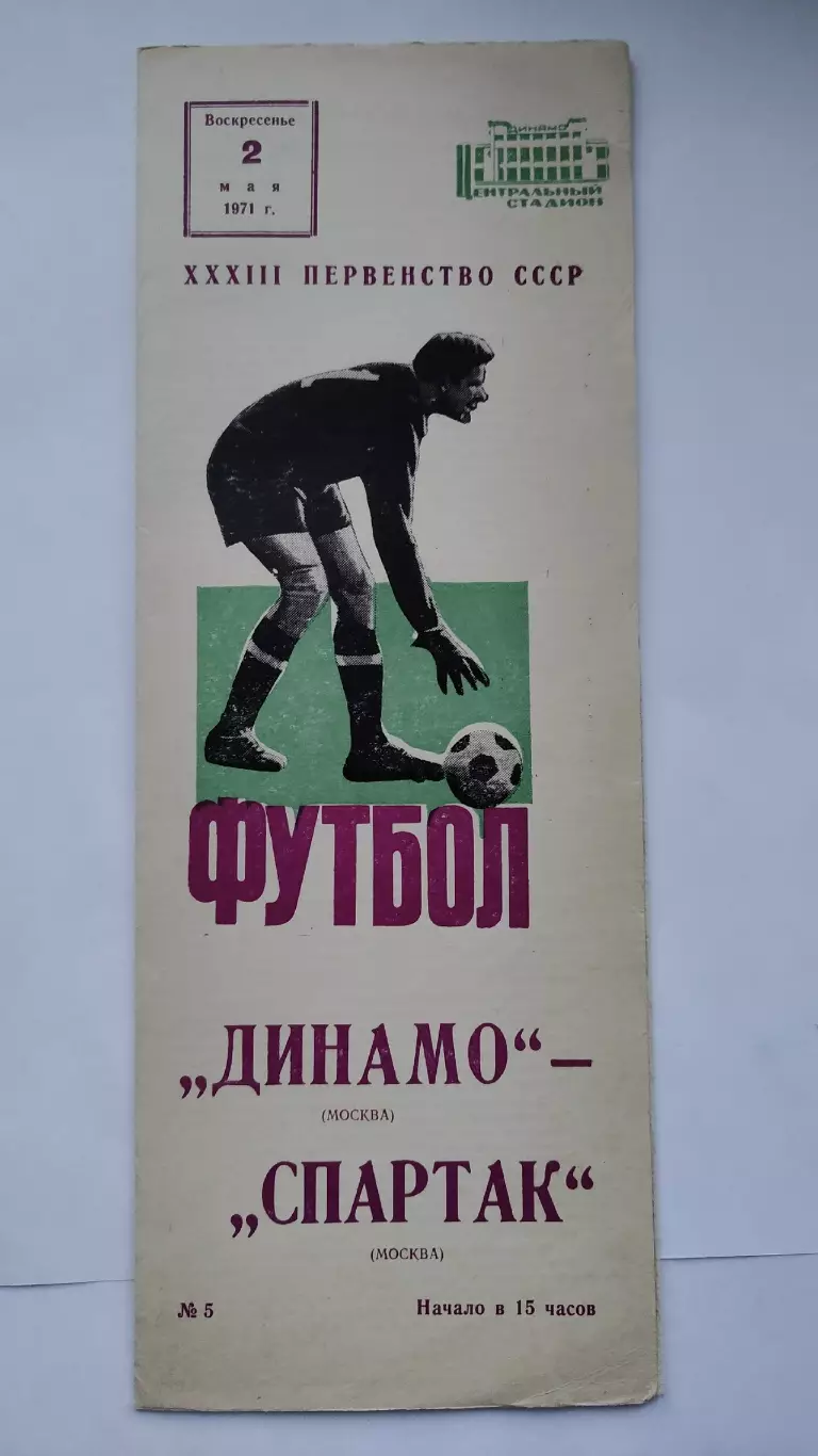Динамо Москва - Спартак Москва 1971