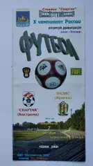 Спартак Кострома - Оазис Ярцево 2001