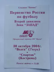 Волга Тверь - Спартак Кострома 2004
