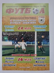 Рубин Казань – Кристалл Смоленск 2002 + ветераны тов. матч Спартак Москва