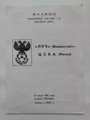 Луч Владивосток - ЦСКА Москва 1993