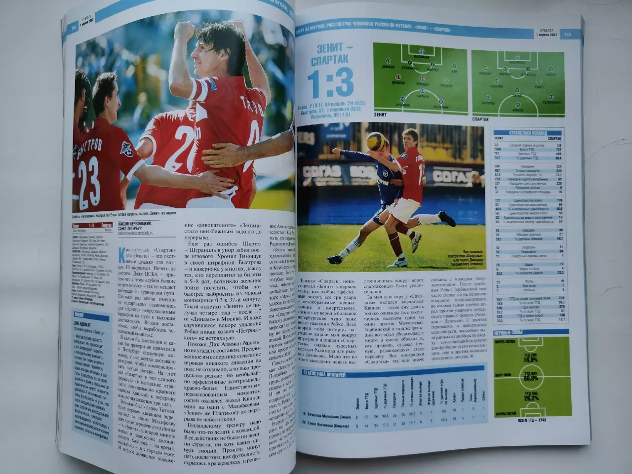 Футбол. Санкт-Петербург Зенит 2007 Итоги сезона. Изд. Спорт день за днем 2