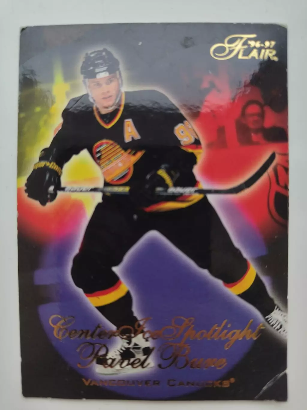Хоккей. Карточка Pavel Bure/Павел Буре Vancouver Canucks/Ванкувер сезон 1996/97
