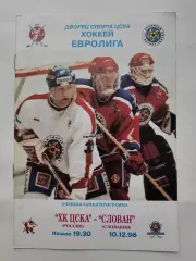 ЦСКА Москва - Слован Братислава Словакия 10 декабря 1996 Евролига