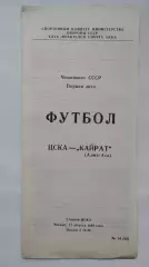 ЦСКА Москва - Кайрат Алма-Ата 1989 (КЛС)