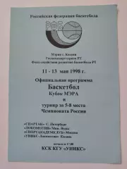 Уникс Казань Спартак Санкт-Петербург Локомотив Минводы Спортакадемклуб 1998