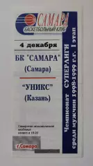 Баскетбол. БК Самара - Уникс Казань 4 декабря 1998