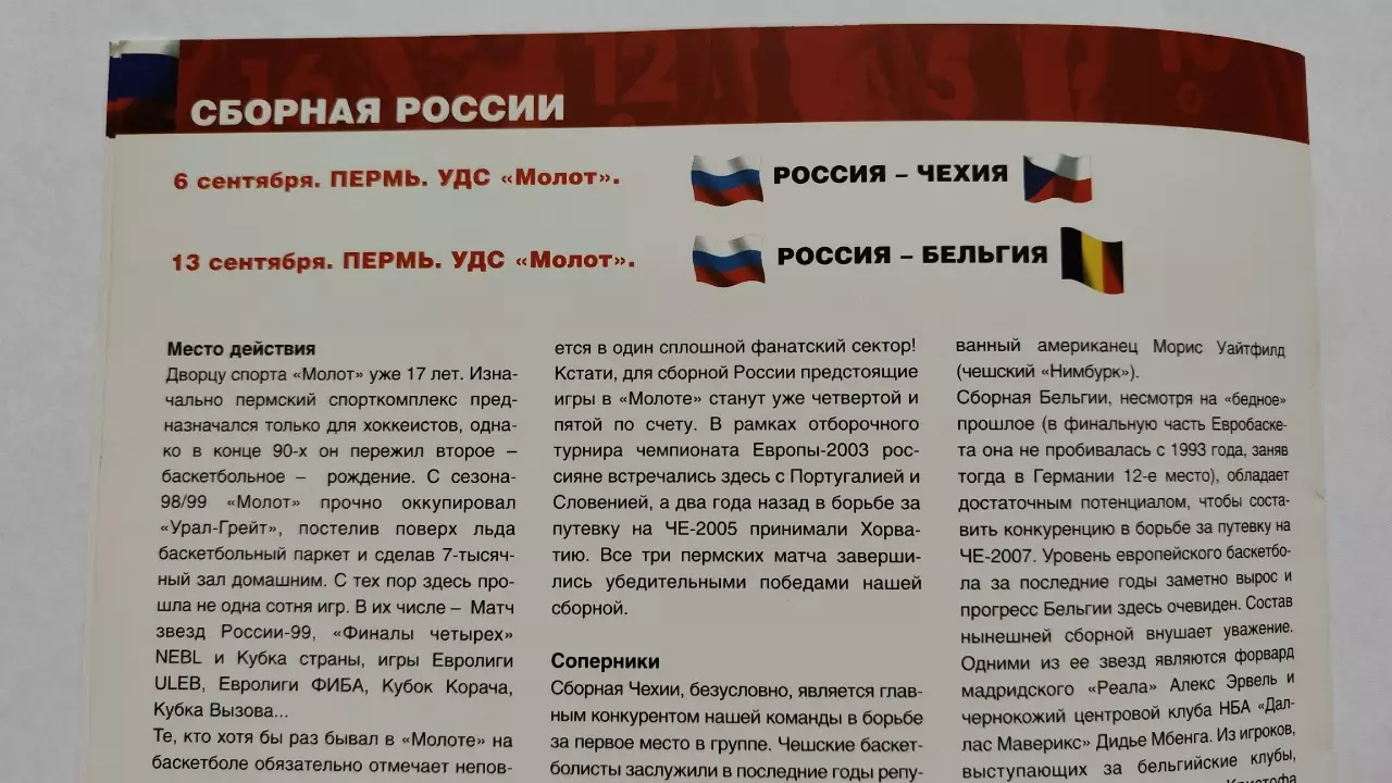 Баскетбол. Казань/Пермь Россия - Венгрия Чехия Бельгия Отбор. Чем-та Европы 2007 5