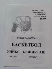 Баскетбол. Уникс Казань - Бешикташ Турция 7 ноября 2000 Кубок Сапорты