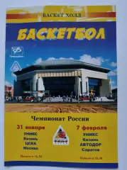 Баскетбол. Уникс Казань - ЦСКА Москва Автодор Саратов 31 января/7 февраля 2004