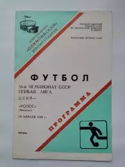 ЦСКА Москва - Колос Никополь 1988