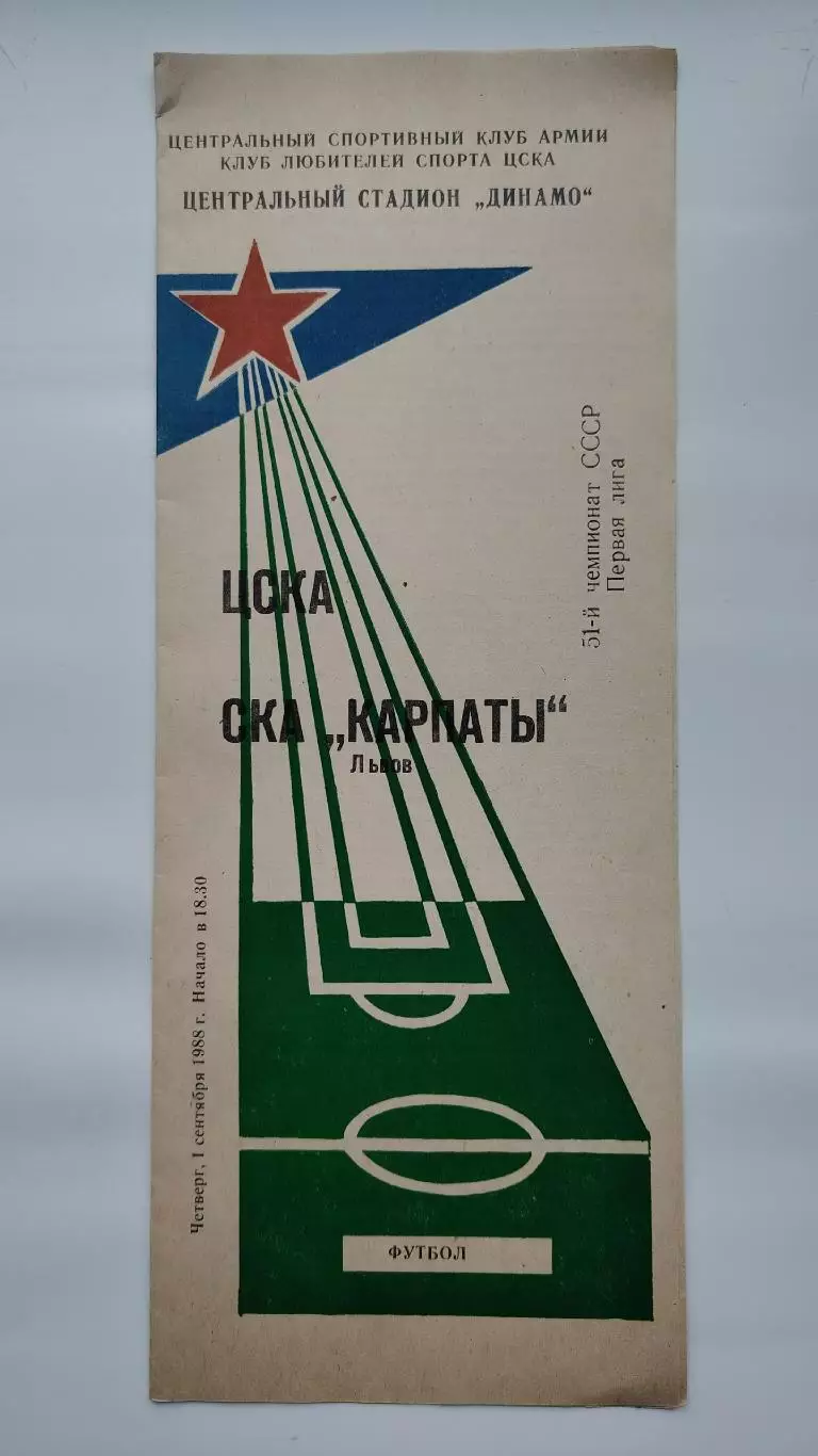 ЦСКА Москва - СКА Карпаты Львов 1988 (КЛС)
