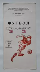 ЦСКА Москва - Факел Воронеж 1986