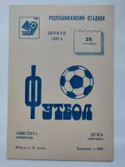 Нистру Кишинев - ЦСКА Москва 1986