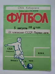 СКА Хабаровск - ЦСКА Москва 1986