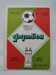 Ротор Волгоград - ЦСКА Москва 1985