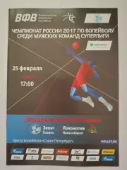 Волейбол. Зенит Казань - Локомотив Новосибирск 25 февраля 2017