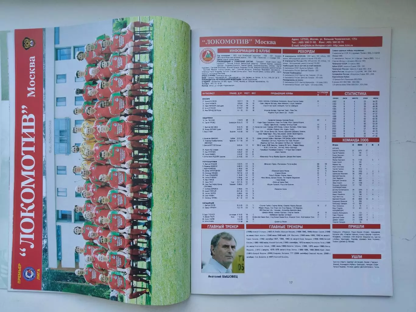 Футбол. Ежегодник Мир футбола 2007 Премьер-лига (Статистика Постеры команд) 4