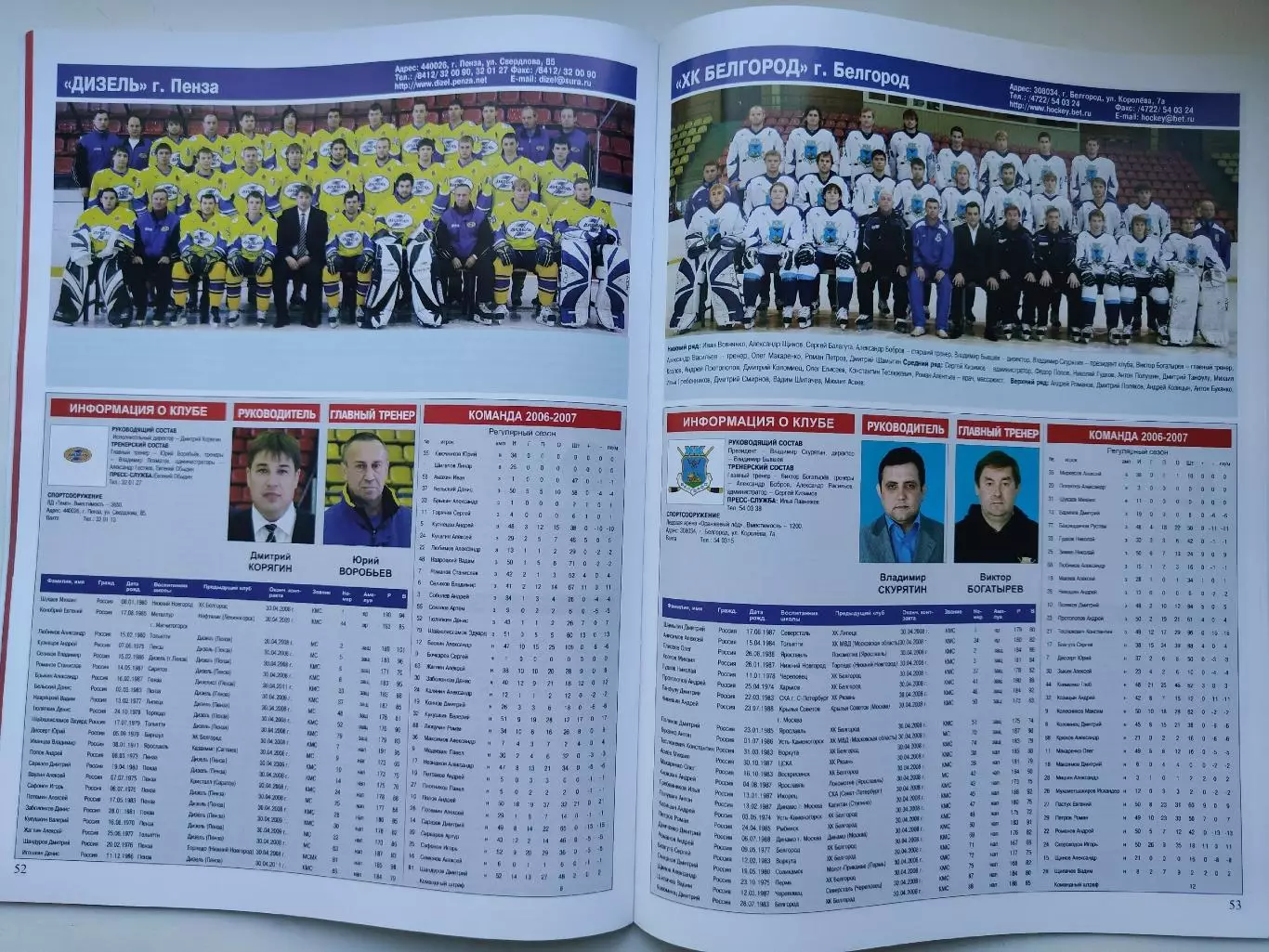 Хоккей. Мир хоккея 2007/08 Суперлига и высшая лига (Статистика Постеры команд) 7