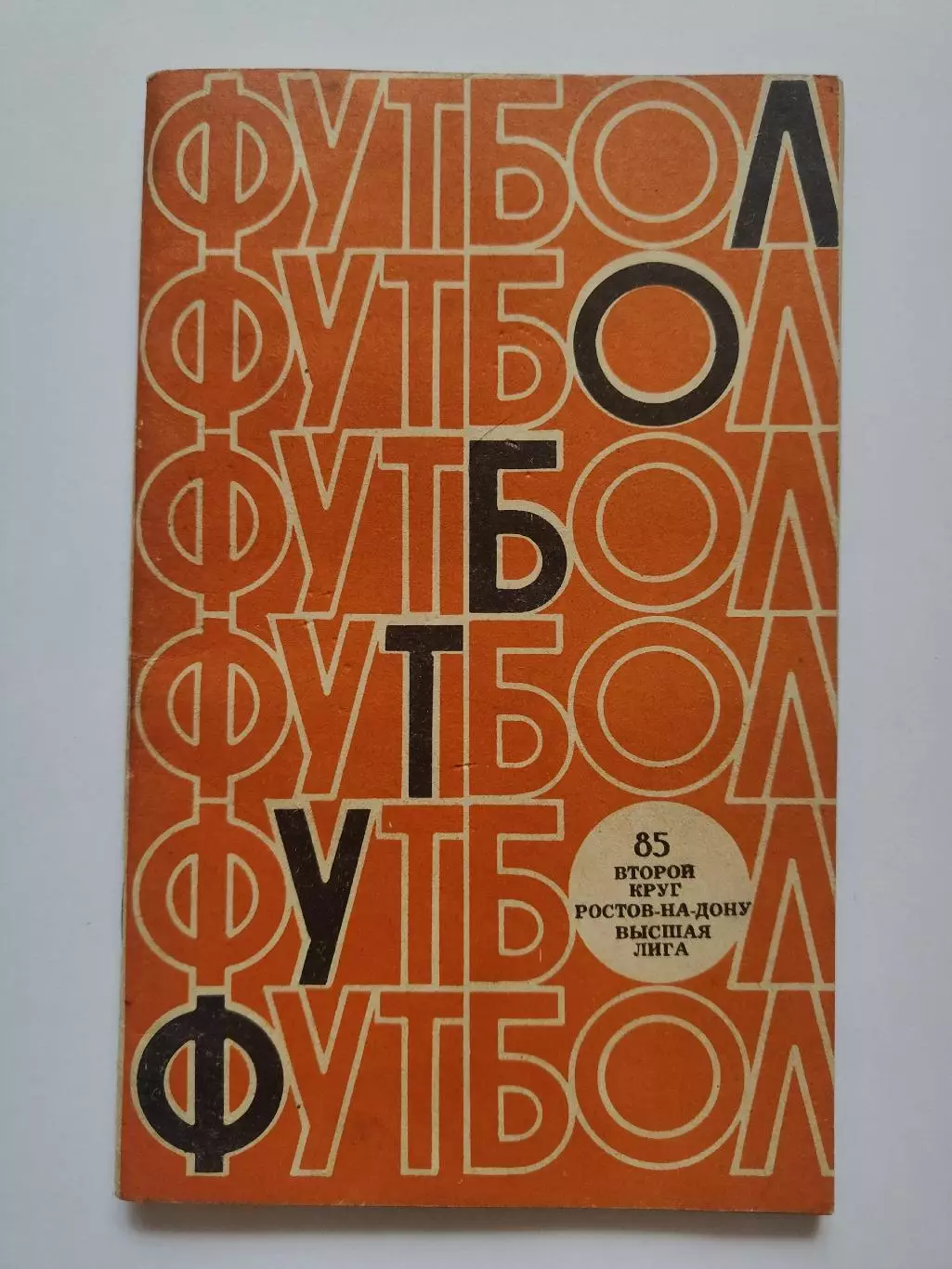 Футбол. Ростов-на-Дону 1985 2 круг (64 страницы)